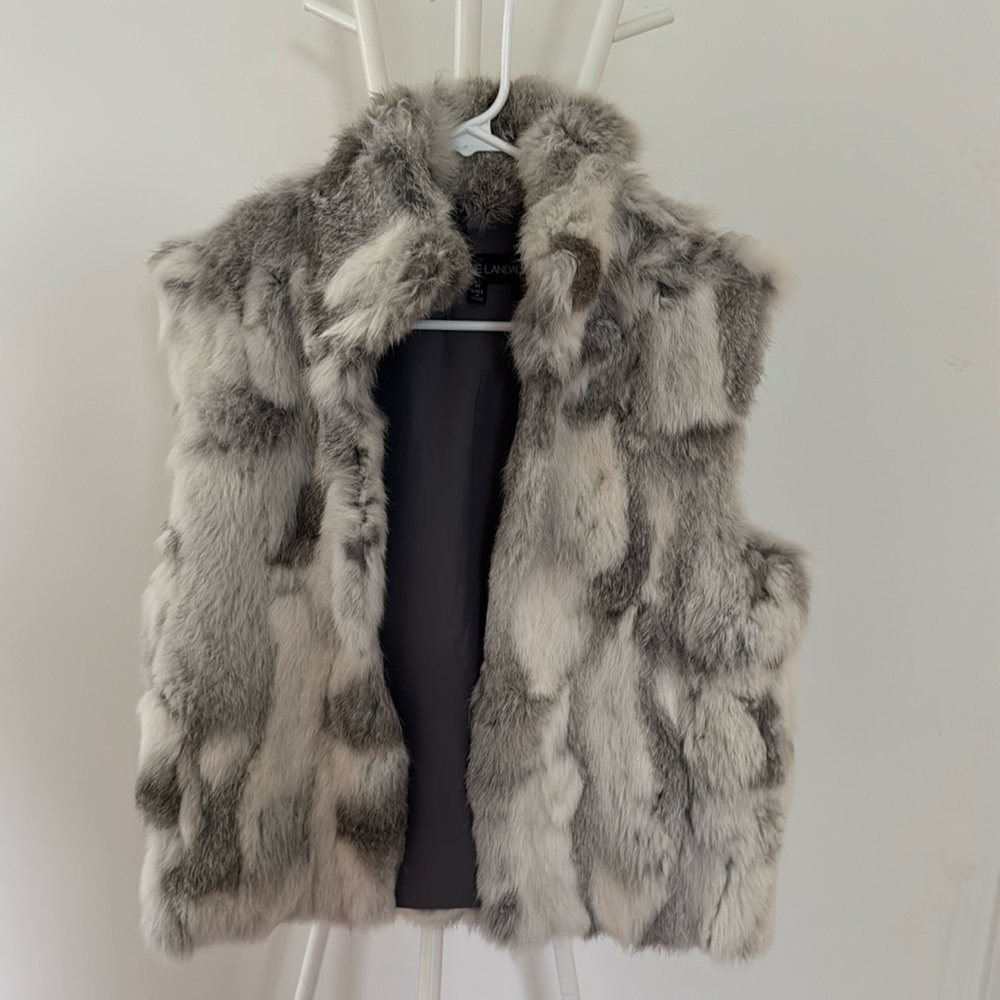 Adrienne Landau Fur Vest - M
